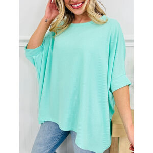 Andree by Unit Aqua Short Sleeve Tee Plus Size XL
